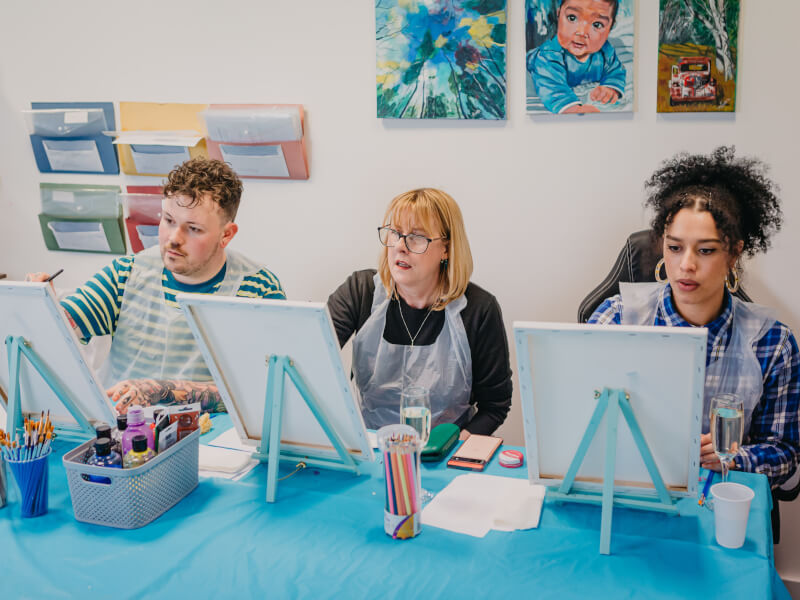 team building painting class